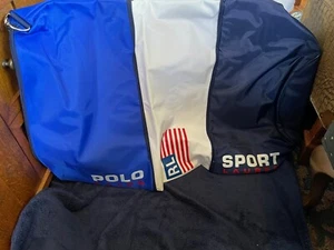 Vintage Polo Ralph Lauren Polo Sport Large Expandable Barrel Duffle Bag 1990’s - Bild 1 von 2