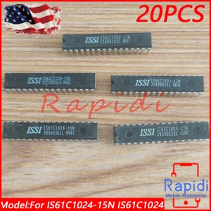 20PCS For IS61C1024-15N IS61C1024 128K x 8 HIGH-SPEED CMOS STATIC RAM DIP-32 - Picture 1 of 8