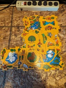 Puzzle Track 7 Pieces ANIMALS Snap Together Toy Playset 5" Assorted  - Picture 1 of 8