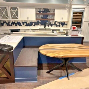 New Pattern Epoxy Resin Art, Epoxy Resin Accacia Wood Table Top For Kitchen - Picture 1 of 5