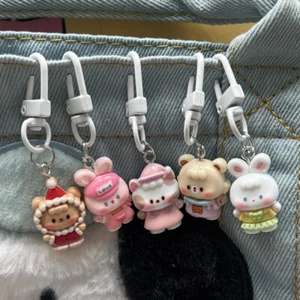 Cartoon Rabbit Cat Keyhcain Cute Car Pendant Keychains Bag Decorations Gifts - Picture 1 of 15