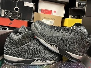 Nike Air Jordan 5 3Lab5 Black Silver Cement Grape DMP Reimagined Sz 10.5 New - Picture 1 of 6