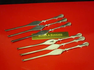 ROBBE & BERKING ALT KOPENHAGEN 6x HUMMER STIFTE 800 SILBER BESTECK R&B - Bild 1 von 3