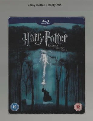 HARRY POTTER AND THE DEATHLY HALLOWS PART 1 - (UK) BLU RAY STEELBOOK - NEW - Image 1 of 4