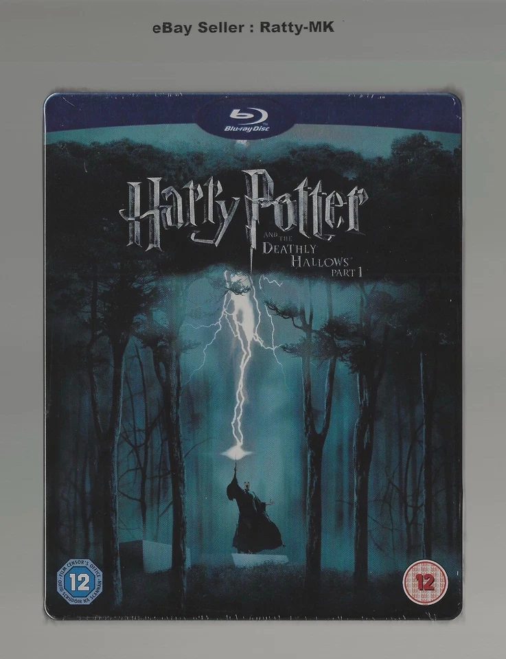 Harry Potter and The Deathly Hallows Part 1 Blu Ray Steelbook 3 Discs