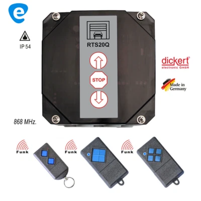 Dickert RTS20Q FUNK Rolltor Steuerung 868 MHz Antrieb Garagen Tor od. Handsender - Bild 1 von 4
