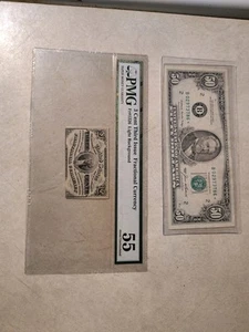 US 3c Fractional Currency Specimen Wide Reverse Note FR 1226sp PMG 55 (001) - Picture 1 of 10