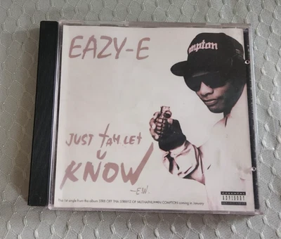 1995 EAZY-E Just Tah Let U Know CD Single Parental Advisory Ruthless Records - Image 1 of 3