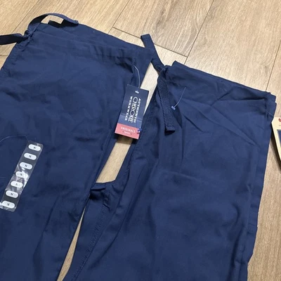 Calça médica Cherokee Workwear unissex esfoliante azul marinho tamanho pequeno - 2 pares - Imagem 1 de 4