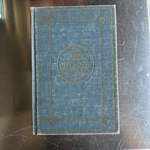1943 Merriam Webster’s New Collegiate Dictionary G & C Merriam Co. HC - Picture 1 of 7