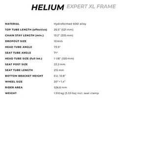 Radio Raceline Helium Expert XL, Black, 20.5'' - Picture 1 of 2