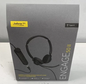 Casque filaire stéréo Jabra Engage 50 II avec 50 II Link USB-A USB-C UC - Photo 1/5