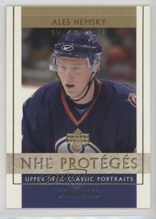 2002 Upper Deck Classic Portraits NHL Protégés /1500 Ales Hemsky #113 Rookie RC - Image 1 of 2