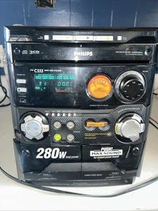 Philips FW-C500 3CD Mini Hi-Fi Stereo System No Remote/Speakers - TESTED -  - Picture 1 of 10
