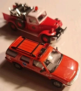 Busch Dodge FIRE Wagon & Chevy Blazer - Picture 1 of 8