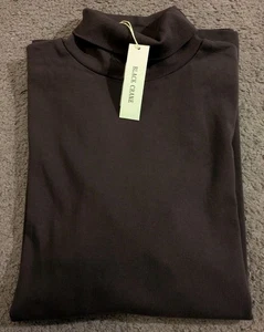 Black Crane Bio Baumwolle Rollkragen Pflaume Made in USA Neu Mit Etikett! Damen XS - Bild 1 von 8