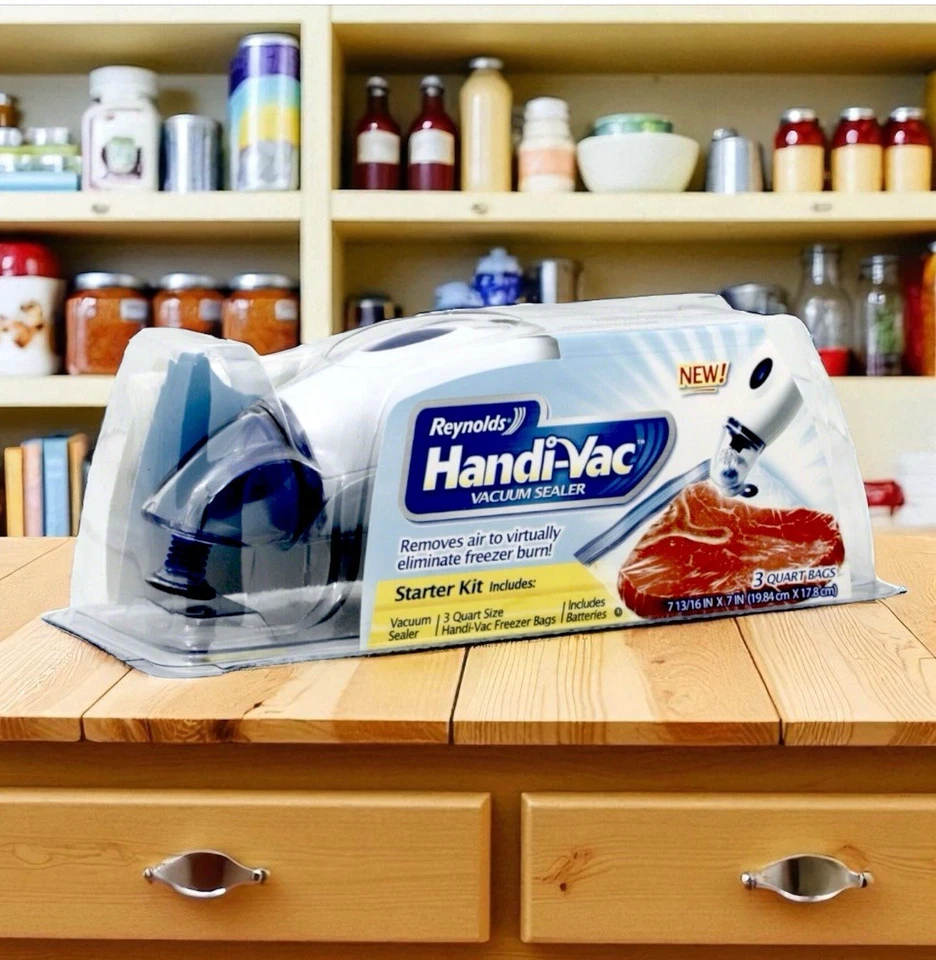 Reynolds Handi-Vac вакуумный герметик морозильник сумка для хранения стартовый набор новый в коробке - Изображение 1 из 1