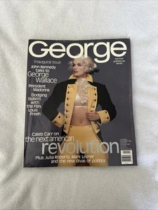 George Magazine Inaugural Oct/Nov 1995 First Issue JFK Jr. Cindy Crawford - Picture 1 of 8