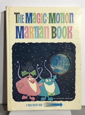 VTG 1968 The Magic Motion Martian Book Hardcover Random House Lenticular - Image 1 of 4