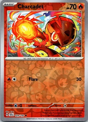 Charcadet Reverse Holo Common SV07: Stellar Crown 029/142 NM - Image 1 of 2