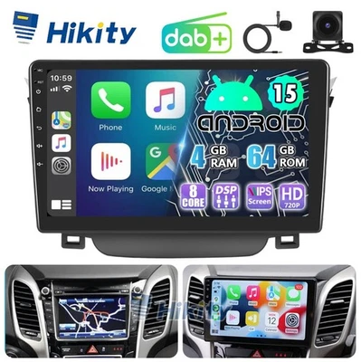 9" Android15 Autoradio Für Hyundai i30 GD mit DAB+ 4+64GB 8Core Carplay GPS Navi - Bild 1 von 4