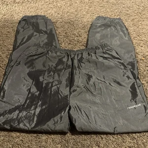 Vintage Reebok Windbreaker Hose gefüttert Trainingshose Herren XXL silber grau - Bild 1 von 5