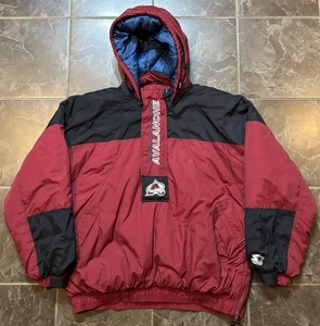 Vintage Colorado Avalanche Starter Jacket Men XL - Picture 1 of 3