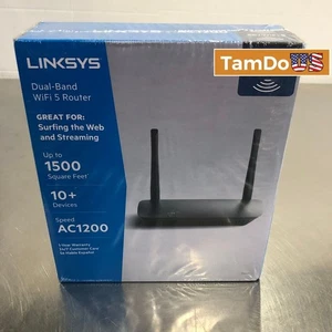 Linksys E5400 AC1200 Dual-Band WiFi 5 Router – 1500 Sq.Ft, 10+ Devices - Picture 1 of 5