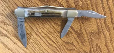 Cuchillo de ganadero Buck Creek de 3 hojas, Alemania Foto 1 de 4