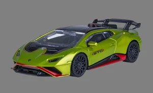 64640 Rastar Lamborghini Huracan STO Die Cast escala 1:43 coche de juguete - verde - Imagen 1 de 5