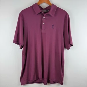 Camisa polo a rayas moradas y rosas KJUS 1923 Golf Performance para hombre ~ XL - Imagen 1 de 12