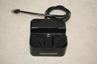 RokForm RokDock Charging Station Metal Heavy Dock Black USA- Tested - Image 1 of 4