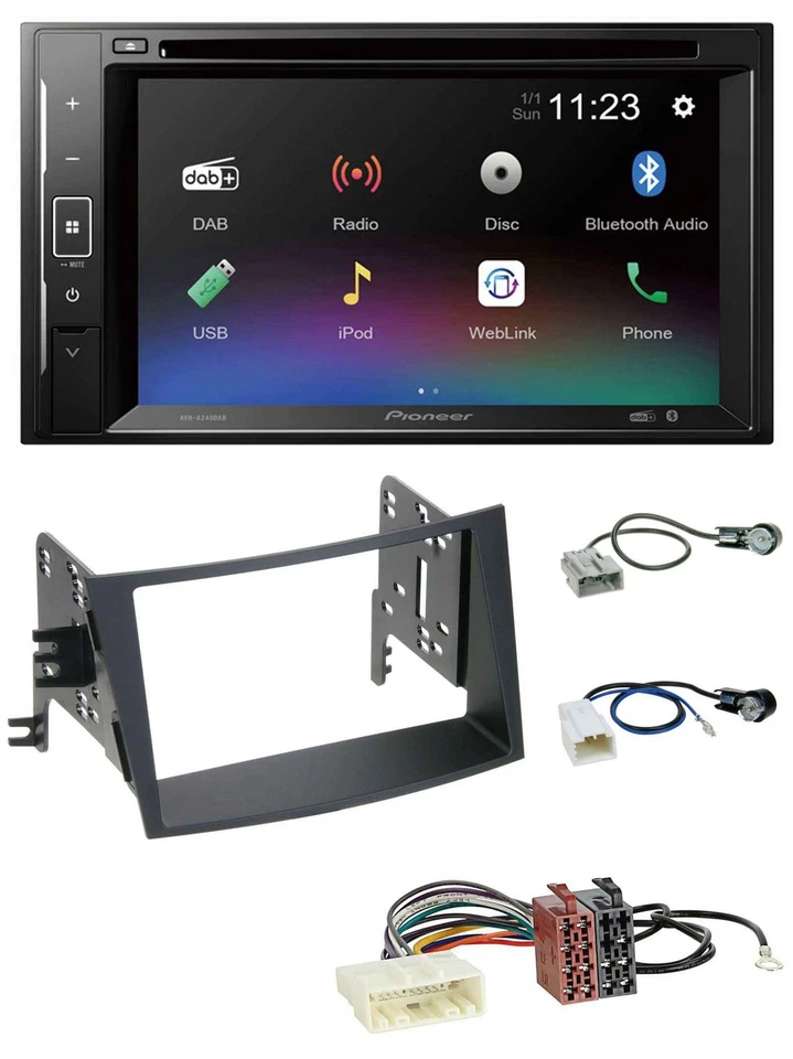 Pioneer Bluetooth MP3 USB 2DIN DAB DVD Autoradio für Subaru Legacy Outback ab 09 - Bild 1 von 4