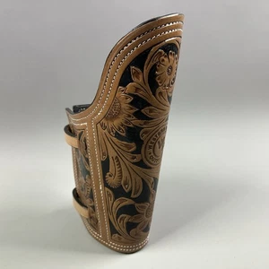Western Schweißer Schweißer Armschützer Top Grain Büffelleder Floral Links - Bild 1 von 8