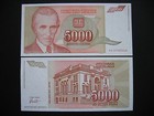 YUGOSLAVIA  5000 Dinara 1993  Tesla  (P128)  UNC