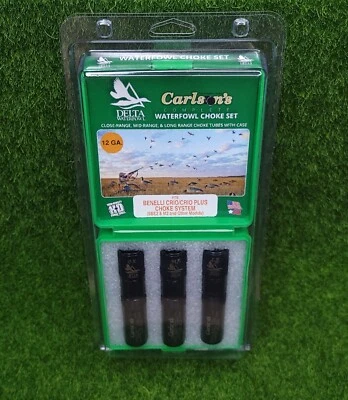 Carlson's Waterfowl Choke Tube Set 12GA Benelli Crio & Crio Plus CR/MR/LR 07579