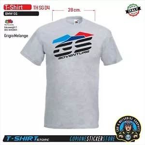 T-SHIRT Maglietta Personalizzata BMW R 1200 1250 gs adventure grigia TH SG D4 - Imagen 1 de 2