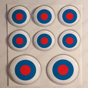 Slovenia Stickers Cockade 3D Roundel Resin Domed Adhesive Air Force Sticker - Bild 1 von 1