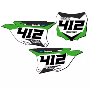 KX 100 SG63 Personalizado Placas Número MX Senge Kit de Gráficos Compatible con Kawasaki - Imagen 1 de 7