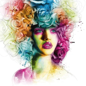 Tela stampata arte da parete colore Patrice Murciano tesa su cornice pino massello - Foto 1 di 3