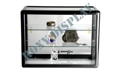 Glass Countertop Display Case Store Fixture Showcase with front lock SC-KDTOP-BK - Image 1 of 3