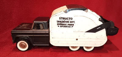 Vintage Structo 60s Sanitation Dept Hydraulic Power Operated Garbage Truck Read - Image 1 of 4