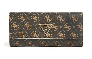 GUESS LAUREL Continental Pouch Brown Logo, Damen-Geldbörse Portemonnaie Wallet - Bild 1 von 4