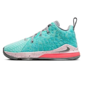 BOYS NIKE LEBRON JAMES XVII 17 PS PRE SCHOOL SOUTH BEACH SIZE 3Y BQ5595 444 NEW - Picture 1 of 4