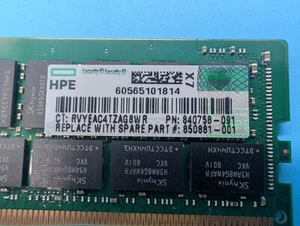 128GB HP (4 x 32GB) 2RX4 PC4-2666V DDR4 REG SERVER MEMORY 850881-001 - Picture 1 of 1
