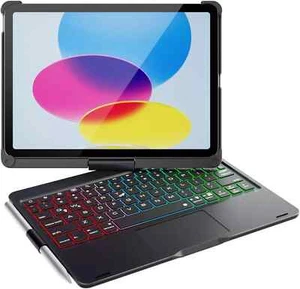Backlit Touchpad Keyboard Case With Rotate for iPad (A16) 11th Gen/iPad 10th Gen - Picture 1 of 31