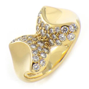 Tiffany & Co. Ring Schmetterlingsmotiv Elsa Peretti Pave Diamant 750YG US5,5 - Bild 1 von 7