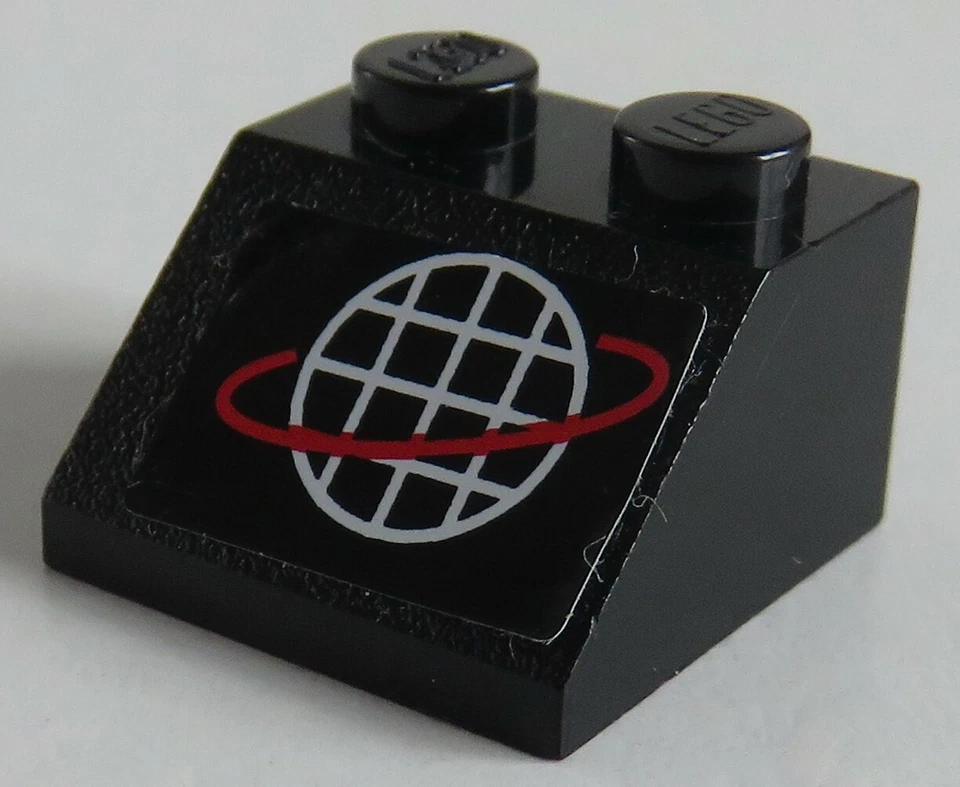 LEGO-Dachstein/Slope 45 2 x 2 bedruckt mit Alpha Team Motiv, schwarz # 3039pb030 - Bild 1 von 1