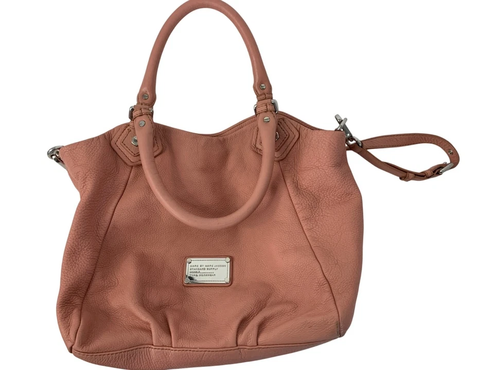 MARC BY MARC JACOBS Classic Q Fran Shopper Bag Pink 8777 Medium GUC - Image 1 of 4