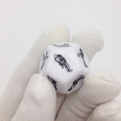 2Pcs 12 Side Sex Position Dice Bachelor Party Adult Couple Lover Novelty Gift! - Image 1 of 4